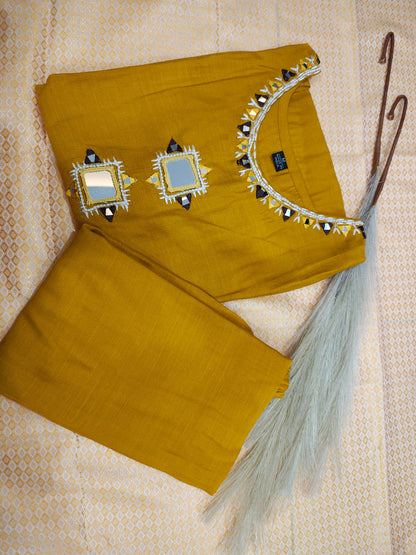 Mustard Yellow Co-ord Set