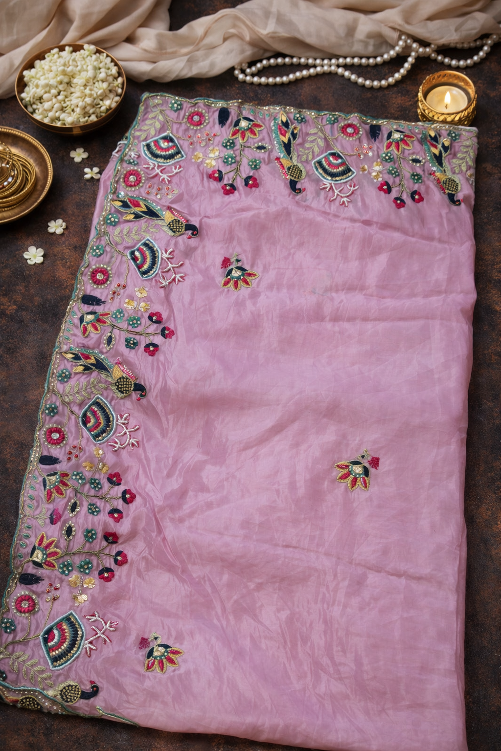 Pastel Lavender Saree