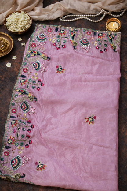 Pastel Lavender Saree