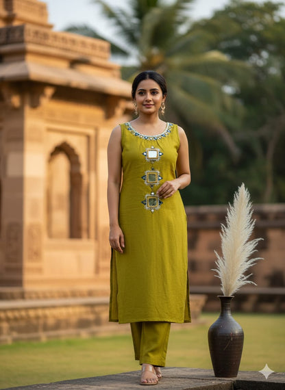 Olive Green Co-ord Set