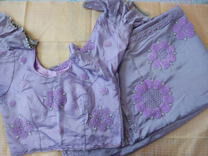 Lavender/Lilac saree
