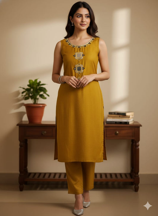 Mustard Yellow Co-ord Set